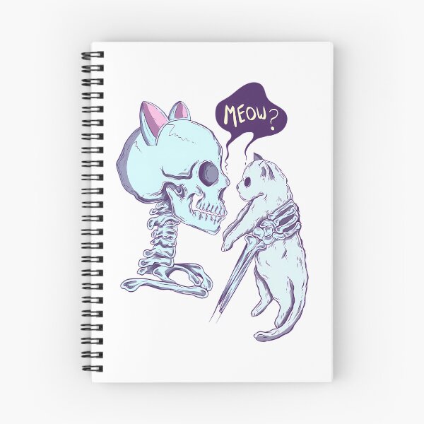 Item preview, Meow Cat And Skeleton designed and sold by santiago-adkins.