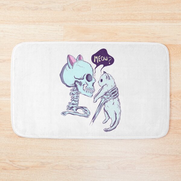 Item preview, Meow Cat And Skeleton designed and sold by santiago-adkins.
