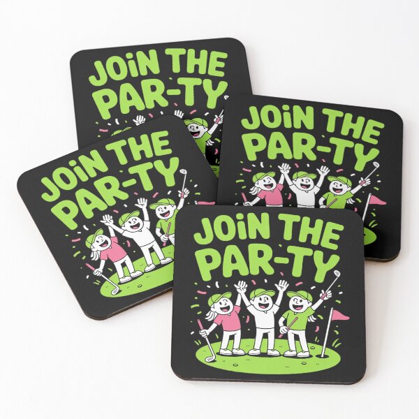 Item preview, Join The Par-ty Neon Golf Pun Party designed and sold by HardcoreTour.