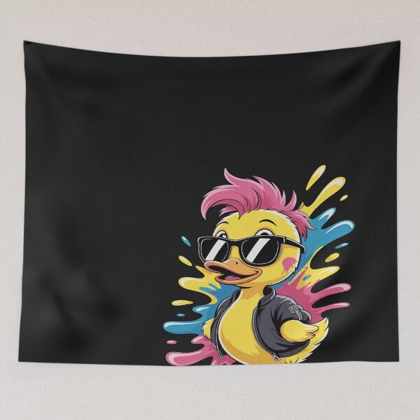 Item preview, Rubber Duck Punk Rock Watercolor Rubber Duckling Duck Lover designed and sold by Bstilablhot.