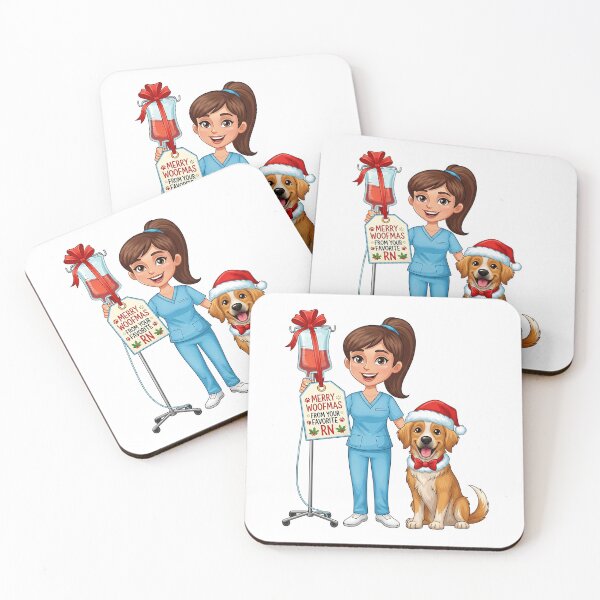 Item preview, Merry Woofmas from Your Favorite RN | Nurse & Pet Parent Christmas Humor  designed and sold by CuteDesignables.