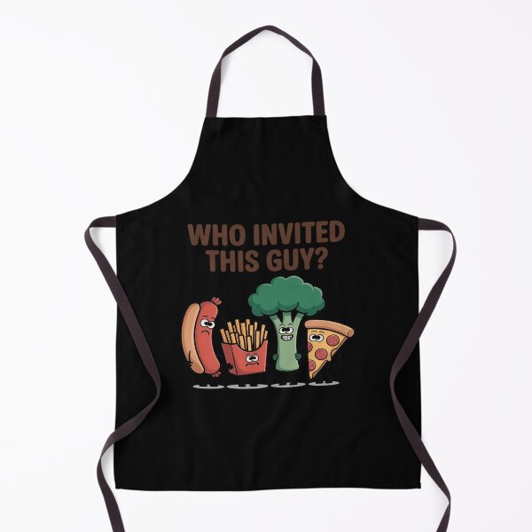 Item preview, Junk Food vs Broccoli Who Invited This Guy Cute Food designed and sold by HardcoreTour.