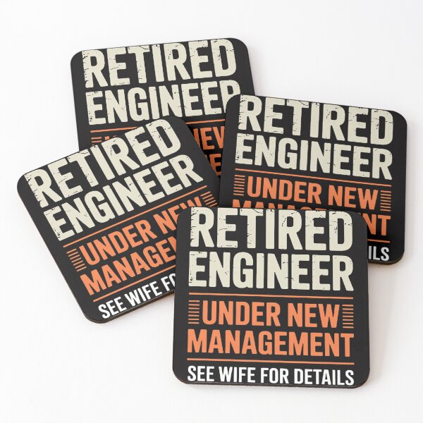 Item preview, Retired Engineer designed and sold by CareTopping.