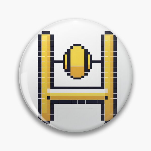 Item preview, Cute Pixel Yellow Goalpost Icon designed and sold by BankMano.