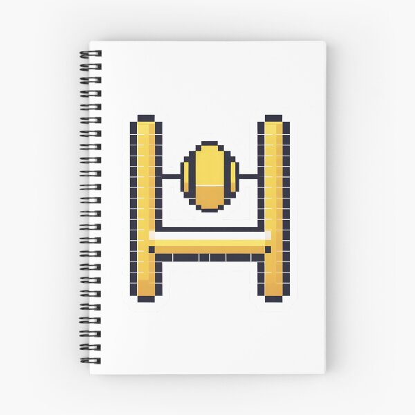 Item preview, Cute Pixel Yellow Goalpost Icon designed and sold by BankMano.