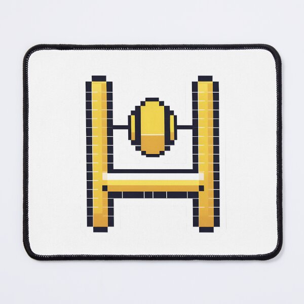 Item preview, Cute Pixel Yellow Goalpost Icon designed and sold by BankMano.