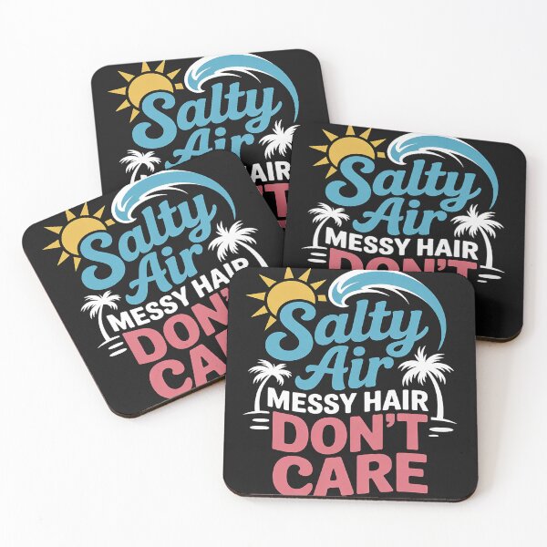 Item preview, Salty Air Messy Hair Don't Care Funny Tropical Beach Lover designed and sold by Bstilablhot.