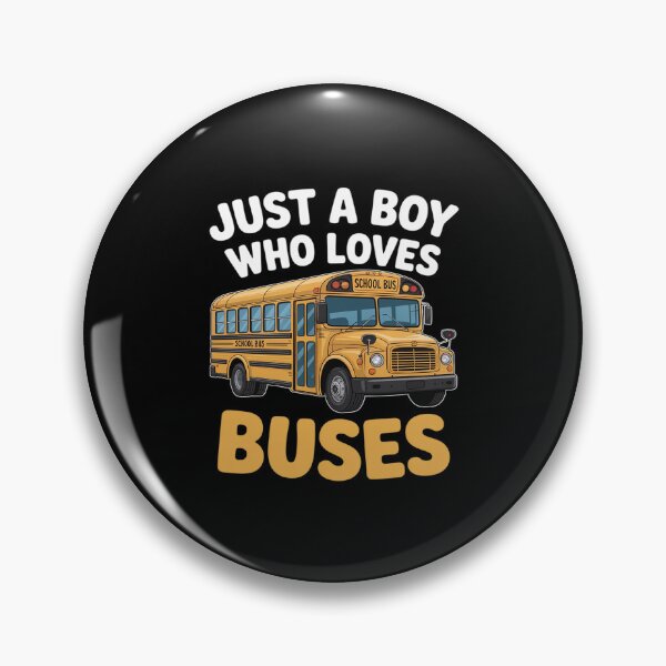 Item preview, Just a Boy who loves Buses School Bus designed and sold by HardcoreTour.