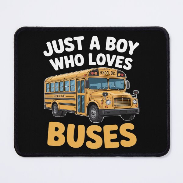 Item preview, Just a Boy who loves Buses School Bus designed and sold by HardcoreTour.
