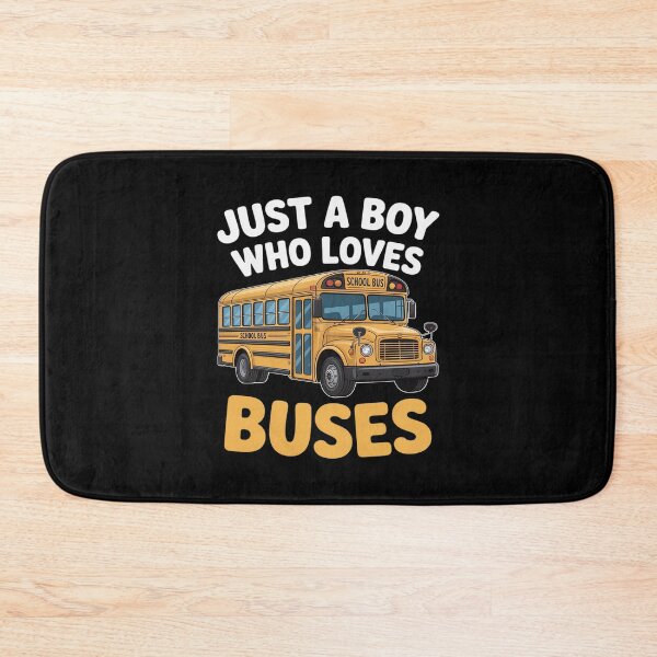 Item preview, Just a Boy who loves Buses School Bus designed and sold by HardcoreTour.