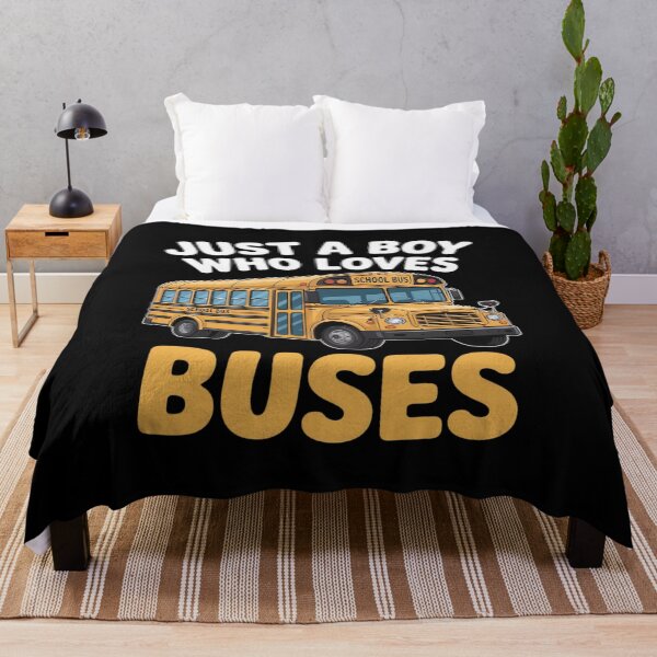 Item preview, Just a Boy who loves Buses School Bus designed and sold by HardcoreTour.