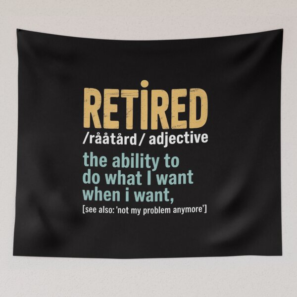 Item preview, Retired Definition Retirement Gifts For Men designed and sold by CareTopping.
