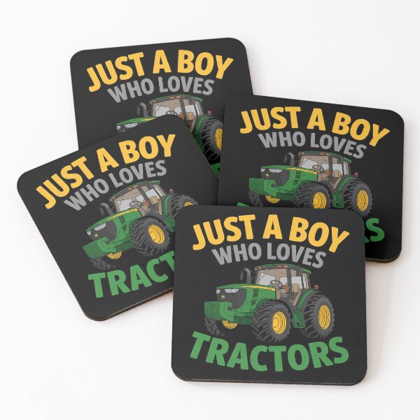 Item preview, Just a Boy Who Loves Tractors Green Farm Machine designed and sold by HardcoreTour.