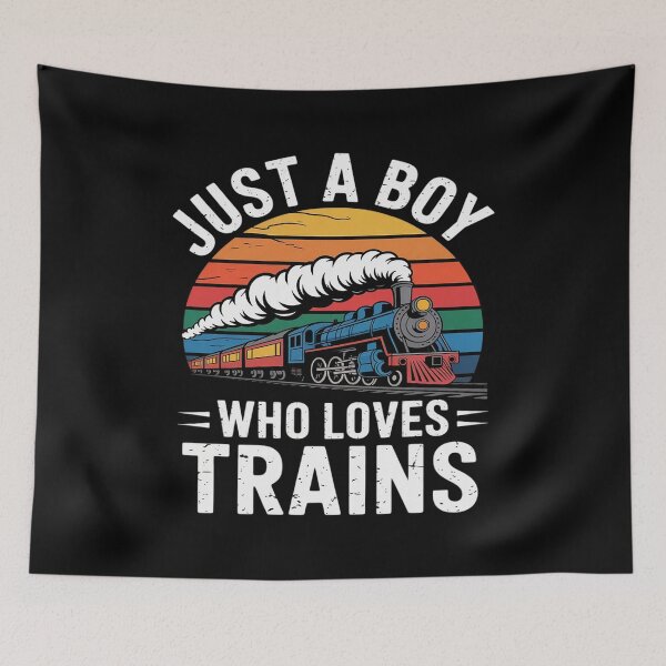 Item preview, Just A Boy Who Loves Trains Train Driver Railway designed and sold by ToggleBet.