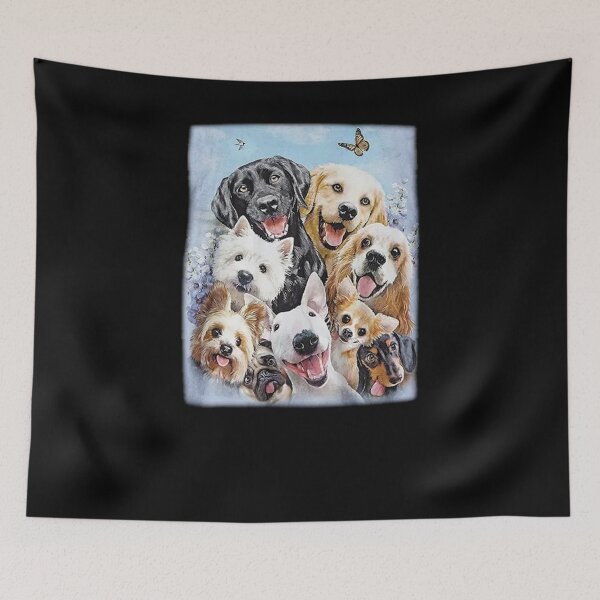 Item preview, The Mountain Men_s Dog Selfie T-Shirt designed and sold by MikeJone.