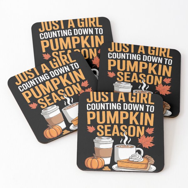 Item preview, Just A Girl Counting Down to Pumpkin Season Fall Autumn designed and sold by ToggleBet.
