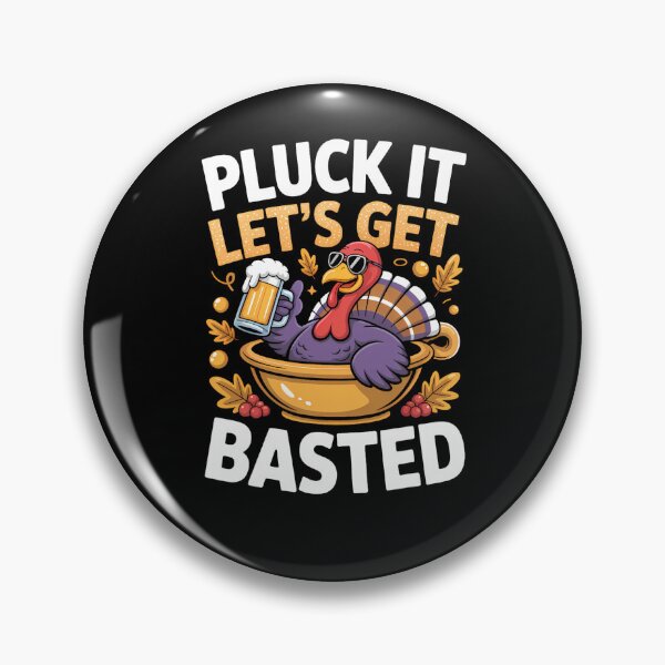 Item preview, Quote Lets Get It Basted Holiday Vintage Happy Thanksgiving Pluck designed and sold by HollyShabero.