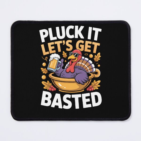 Item preview, Quote Lets Get It Basted Holiday Vintage Happy Thanksgiving Pluck designed and sold by HollyShabero.