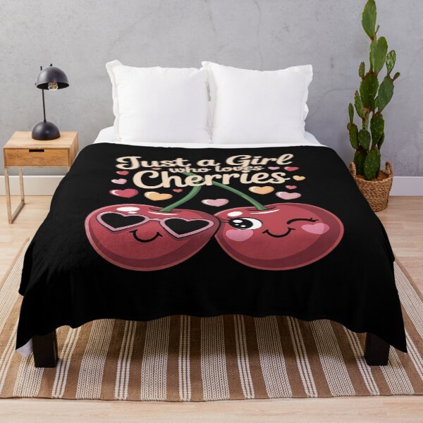 Item preview, Just A Girl Who Loves Cherries - Cherry Fruit Lovers designed and sold by ToggleBet.