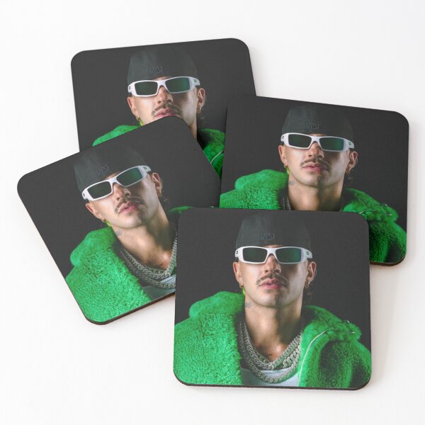 Item preview, Feid Urban Style Portrait – Green Aesthetic Latin Street Art designed and sold by Lexie Reed.