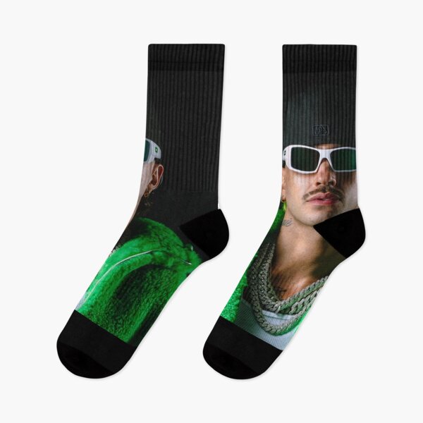 Item preview, Feid Urban Style Portrait – Green Aesthetic Latin Street Art designed and sold by Lexie Reed.