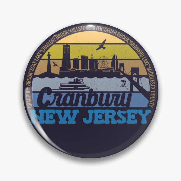 Item preview, Cranbury New Jersey Sunset Retro Vintage Local Pride Logo designed and sold by CRHPOD20.