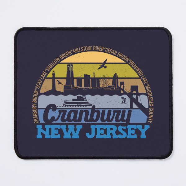 Item preview, Cranbury New Jersey Sunset Retro Vintage Local Pride Logo designed and sold by CRHPOD20.