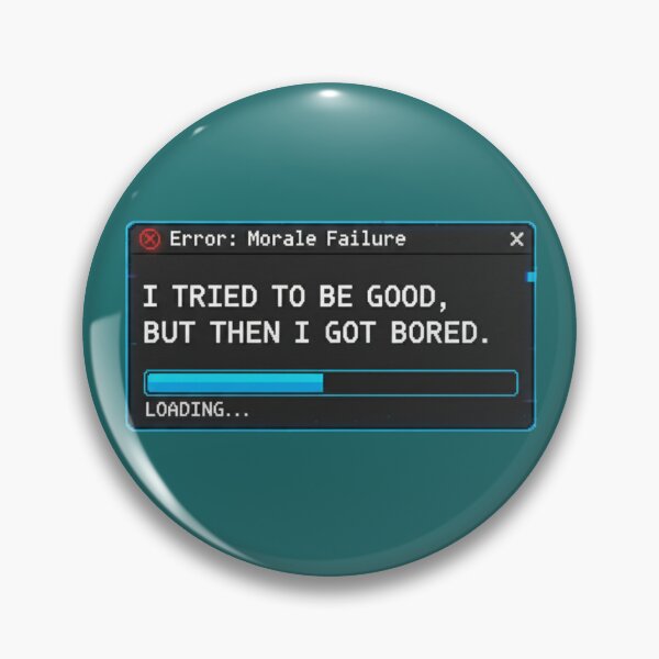 Item preview, Error Morale Failure Funny Loading Screen Retro Tech Shirt designed and sold by EzZtudio.