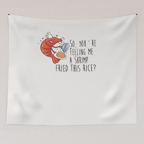 Item preview, Cute Shrimp Chef Serving Fried Rice Shirt designed and sold by TinaMDedrick.