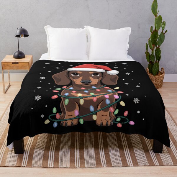 Item preview, Cute Dachshund Christmas Lights Holiday Shirt designed and sold by ThreadAlchemys.