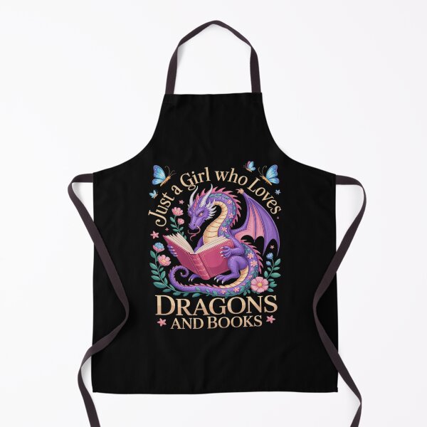 Item preview, Just a Girl Who Loves Dragons and Books Fantasy Reader designed and sold by ToggleBet.