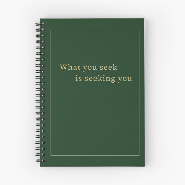 Item preview, What you seek is seeking you - Manifestation Journal  designed and sold by Wistful Academic.