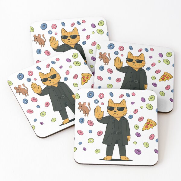 Item preview, Cat Hero Freeze Pose – Feline Bullet-Time Reflexes designed and sold by Nope Cats.