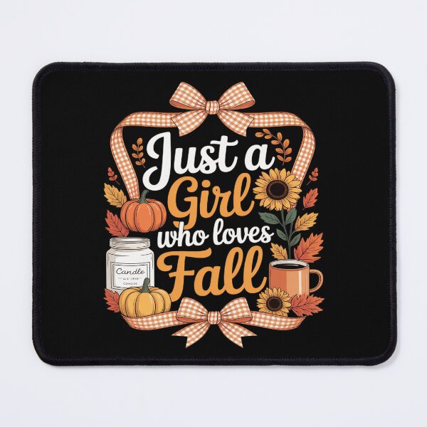 Item preview, Just A Girl Who Loves Fall Autumn Aesthetic Pumpkin designed and sold by ToggleBet.