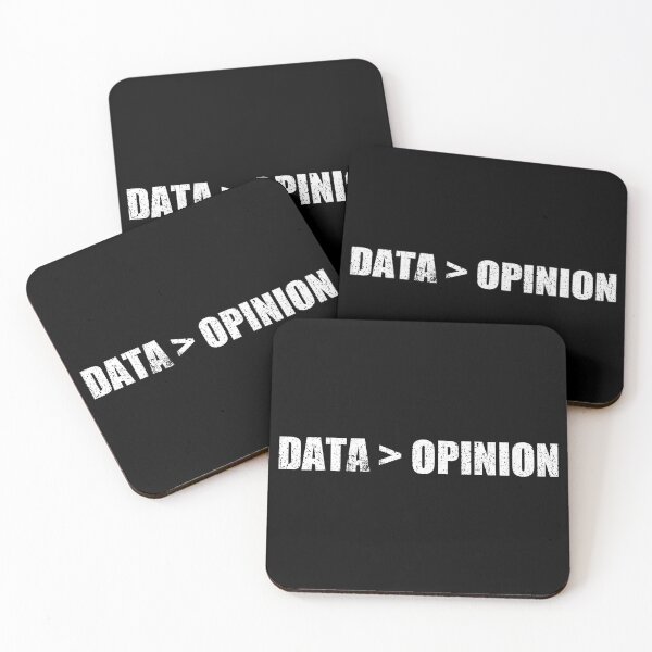 Item preview, Data Greater Than Opinion - Data Analyst Funny Gift designed and sold by kaneishiayuvi.
