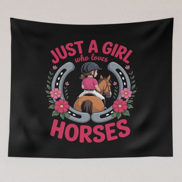 Item preview, Just A Girl Who Loves Horses Riding designed and sold by ToggleBet.