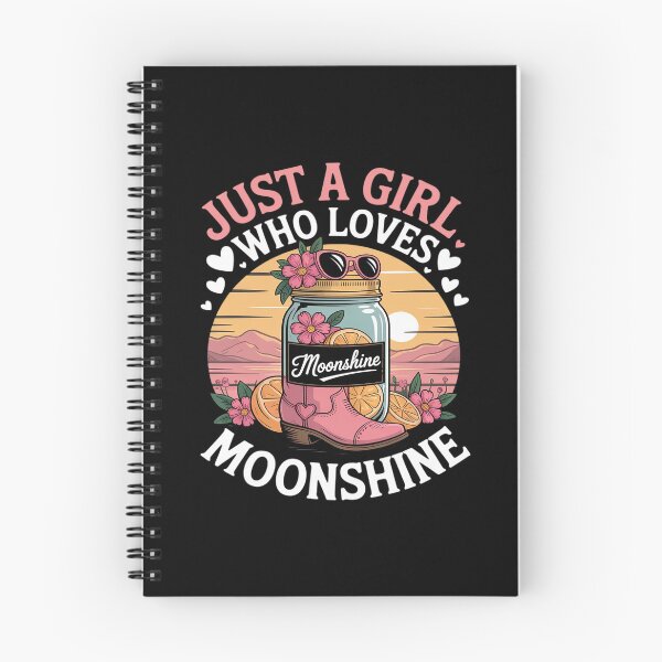 Item preview, Just A Girl Who Loves Moonshine Jar Moonshiner designed and sold by ToggleBet.