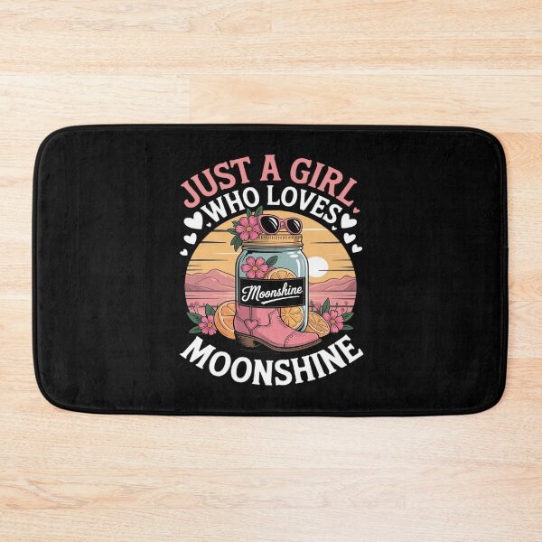 Item preview, Just A Girl Who Loves Moonshine Jar Moonshiner designed and sold by ToggleBet.