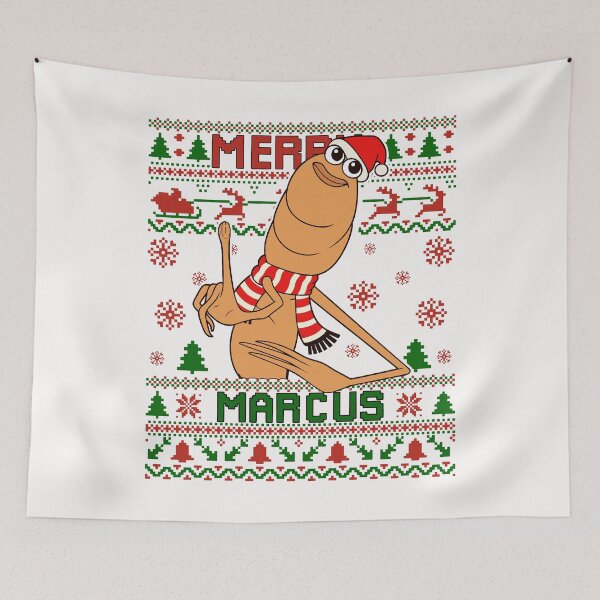 Item preview, Marcus the Worm Christmas Marcus The Worm Meme Merry Marcus designed and sold by jimfarrepo.