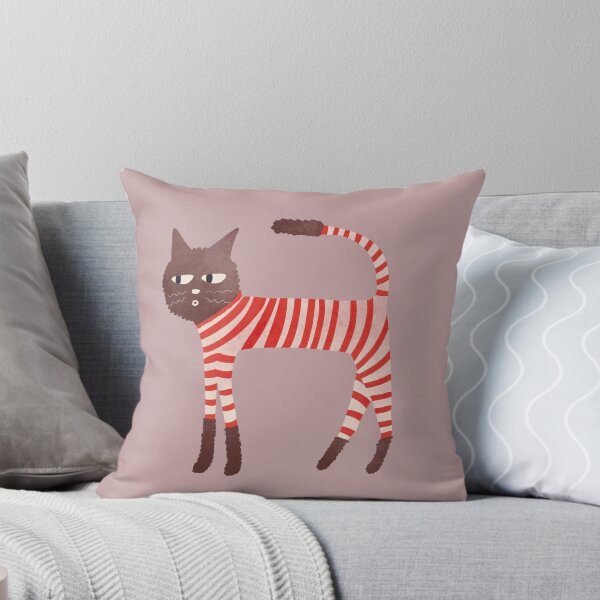Item preview, Cat in a stripy onesie designed and sold by SaryandSaff.
