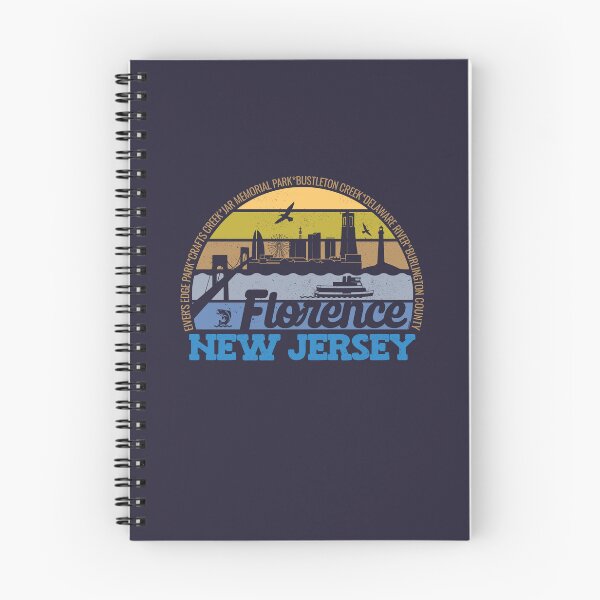 Item preview, Florence New Jersey Sunset Retro Vintage Local Pride Logo designed and sold by CRHPOD20.