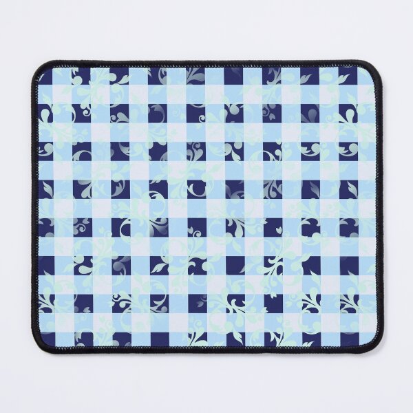 Item preview, Navy and Light Blue Botanical Tile designed and sold by CraftyAyah.