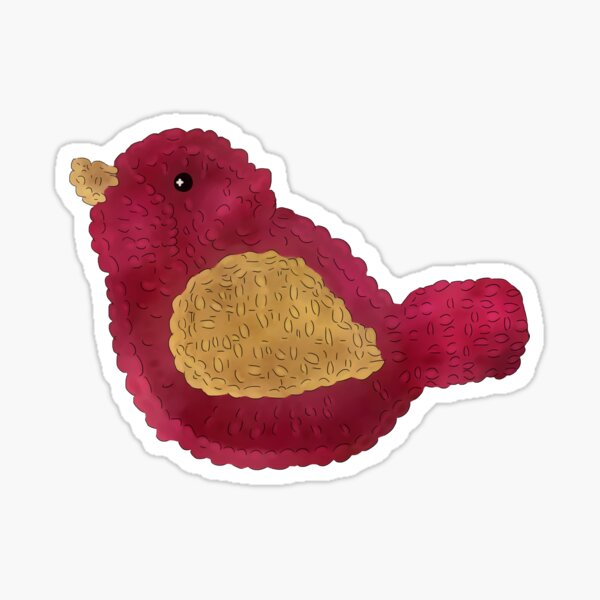 Rosa Vogel Sticker
