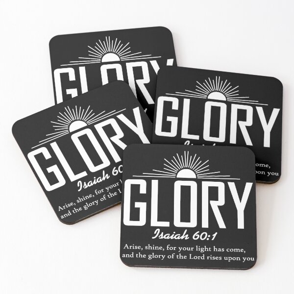 Item preview, Black shirts "Glory - Isaiah 60:1" designed and sold by debiepark.