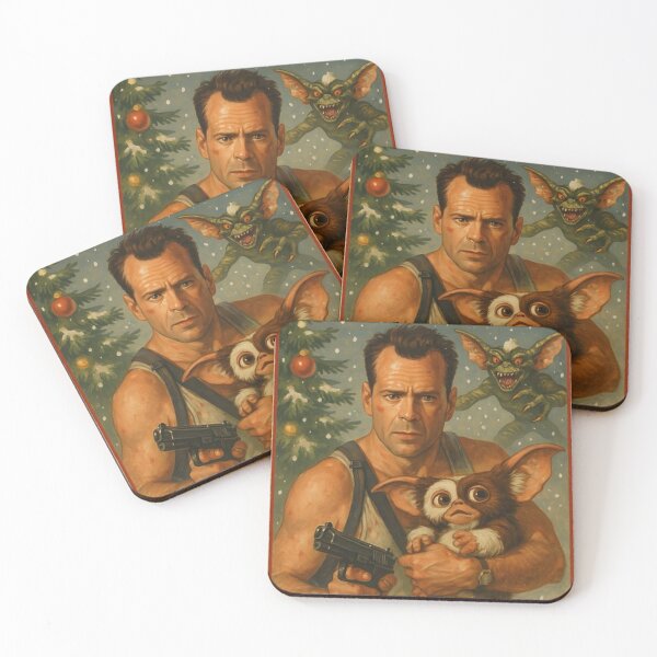 Item preview, Poster Die Hard x Gremlins Mashup Christmas 2025 designed and sold by BrianCleghorn.