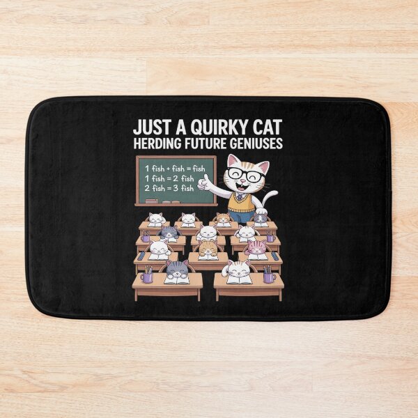 Item preview, Just a Quirky Cat Herding Future Geniuses Funny Classroom designed and sold by BubblePancake.