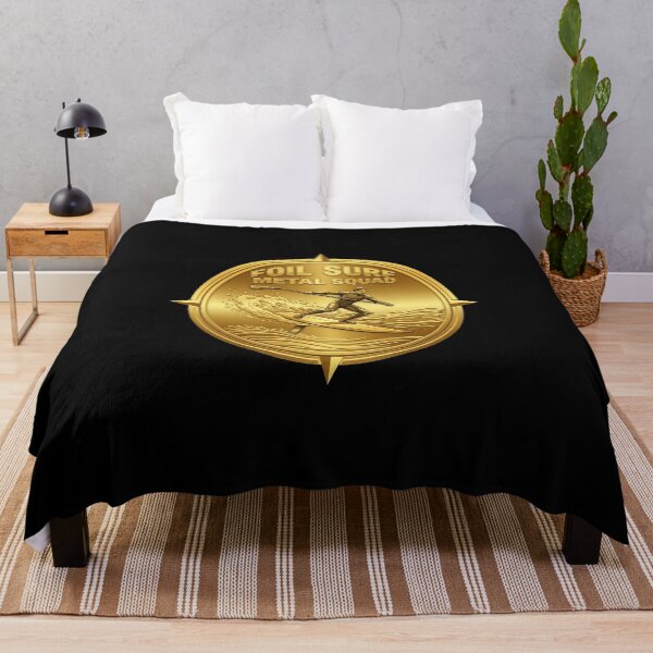 Item preview, Foil Surf Metal Squad – Golden Sport Logo designed and sold by SeaPolar.