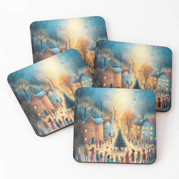 Item preview, Woodland Carolers Forest designed and sold by Retro Type.