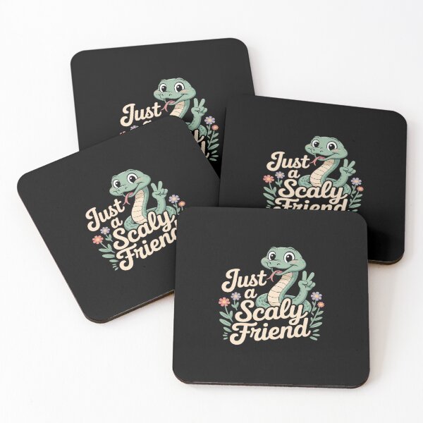 Item preview, Just a Scaly Friend Reptile Humor Snake novelty Pastel Mint designed and sold by BubblePancake.