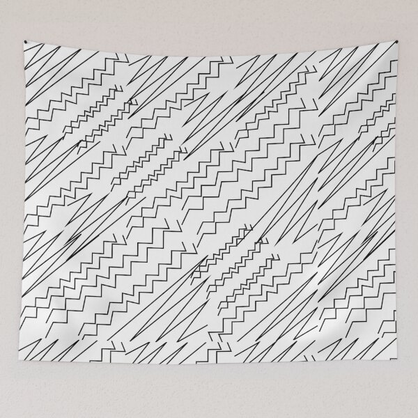Item preview, Black and White Chevron Zigzag Stripes designed and sold by Nisha Prabhu.